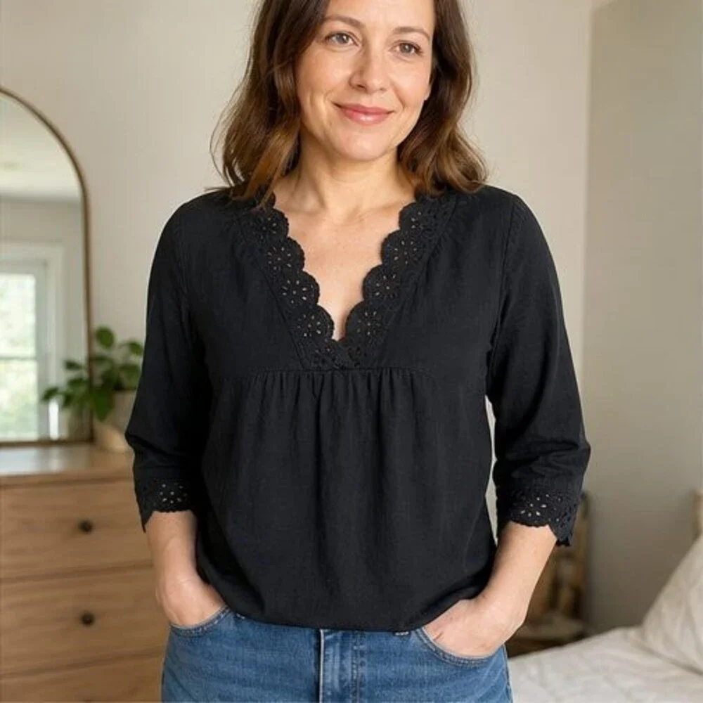 Sage Tie Neck Blouse